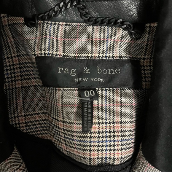 Rag & Bone Ridley Peak Lapel Plaid Blazer Jacket - Picture 9 of 12